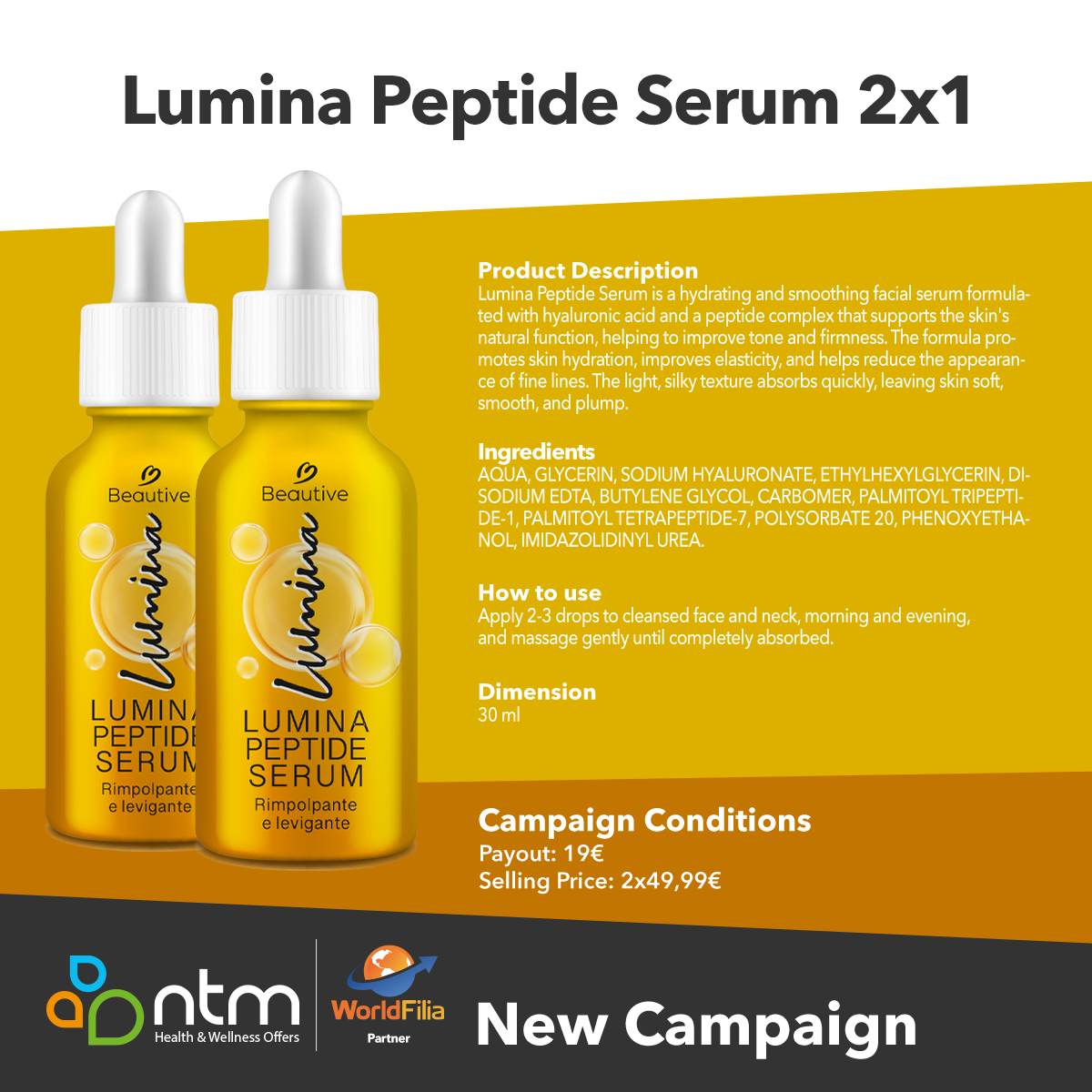 Lumina Peptide Serum